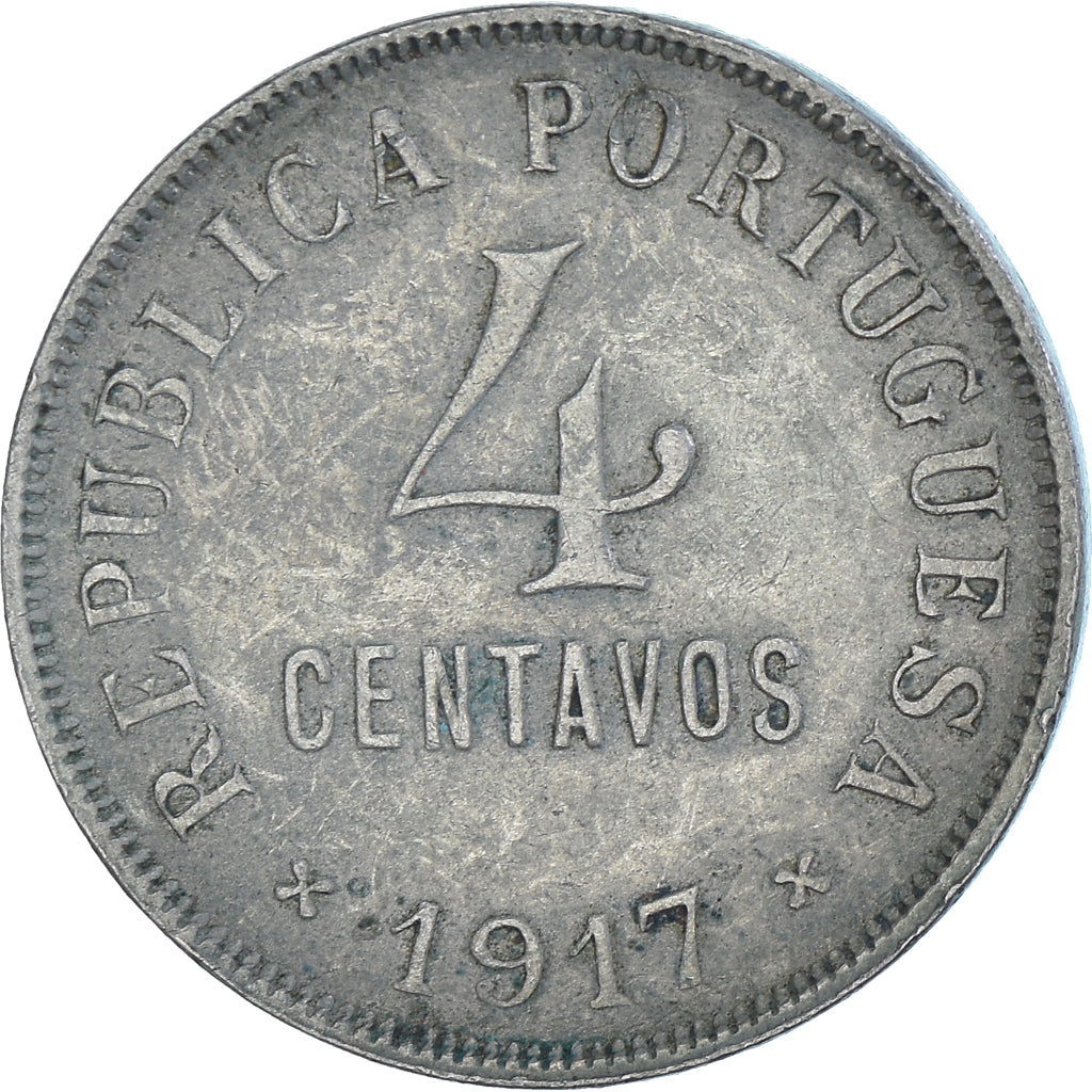 Moneta, Portugal, 4 Centavos, 1917