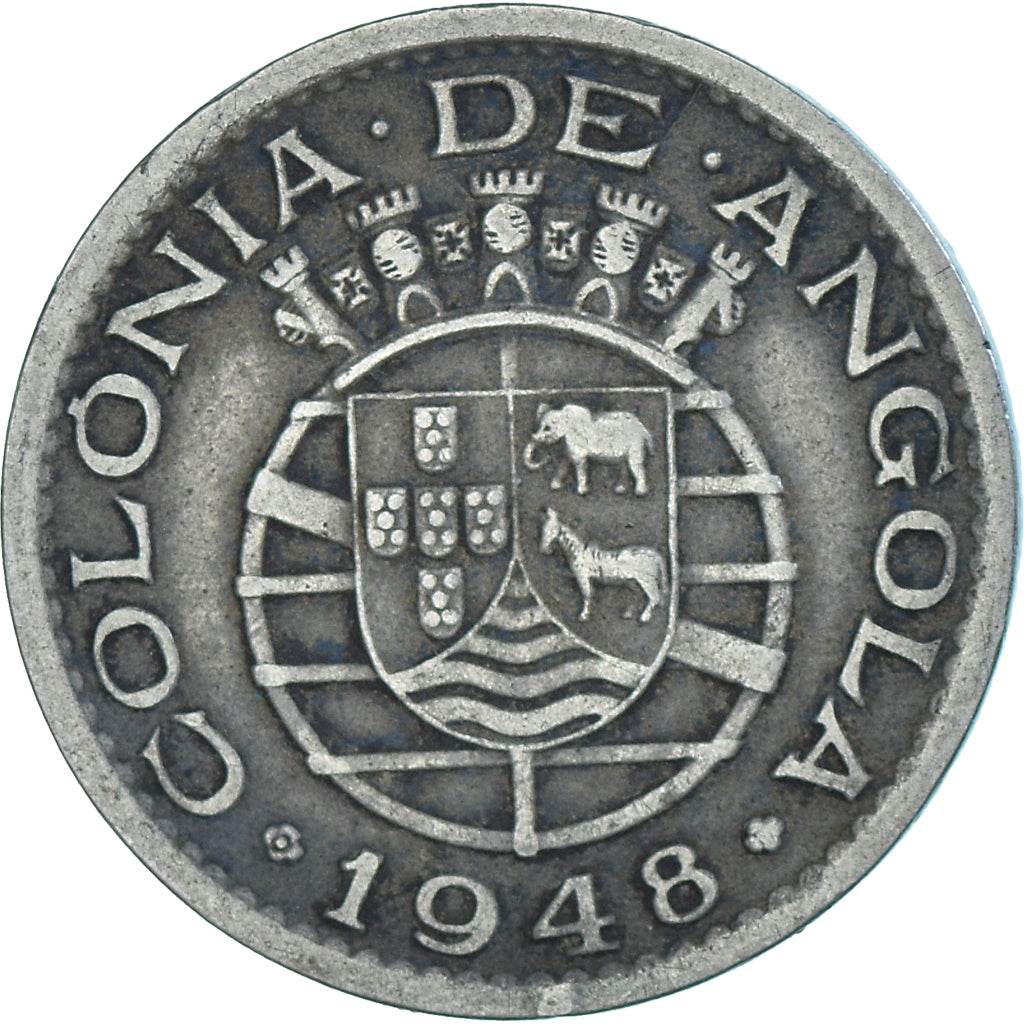 Coin, Angola, 50 Centavos, 1948