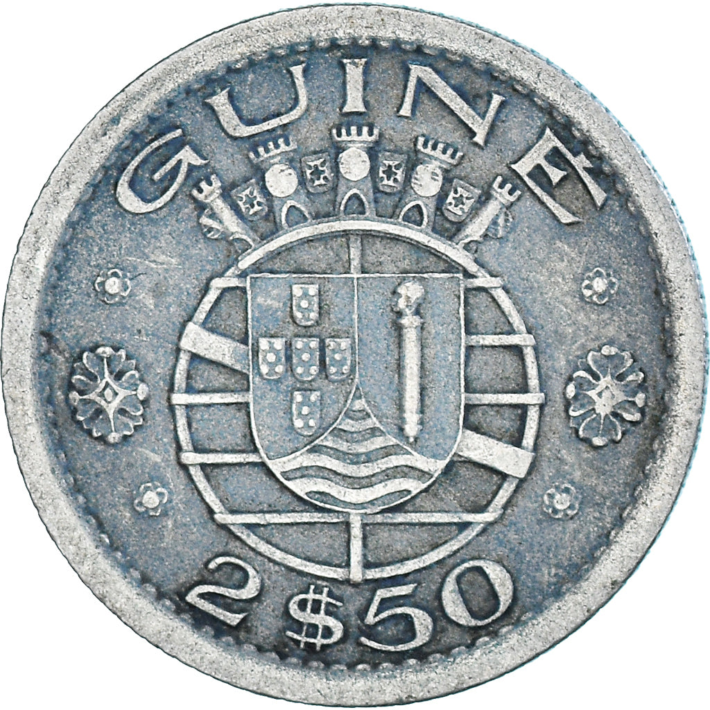 Coin, Guinea, 2-1/2 Escudos, 1952