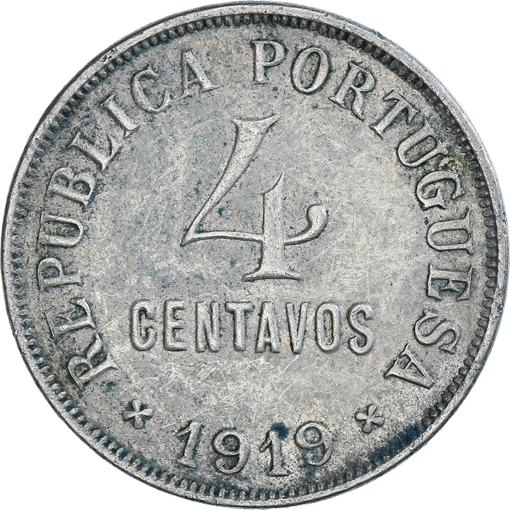 Munten, Portugal, 4 Centavos, 1919