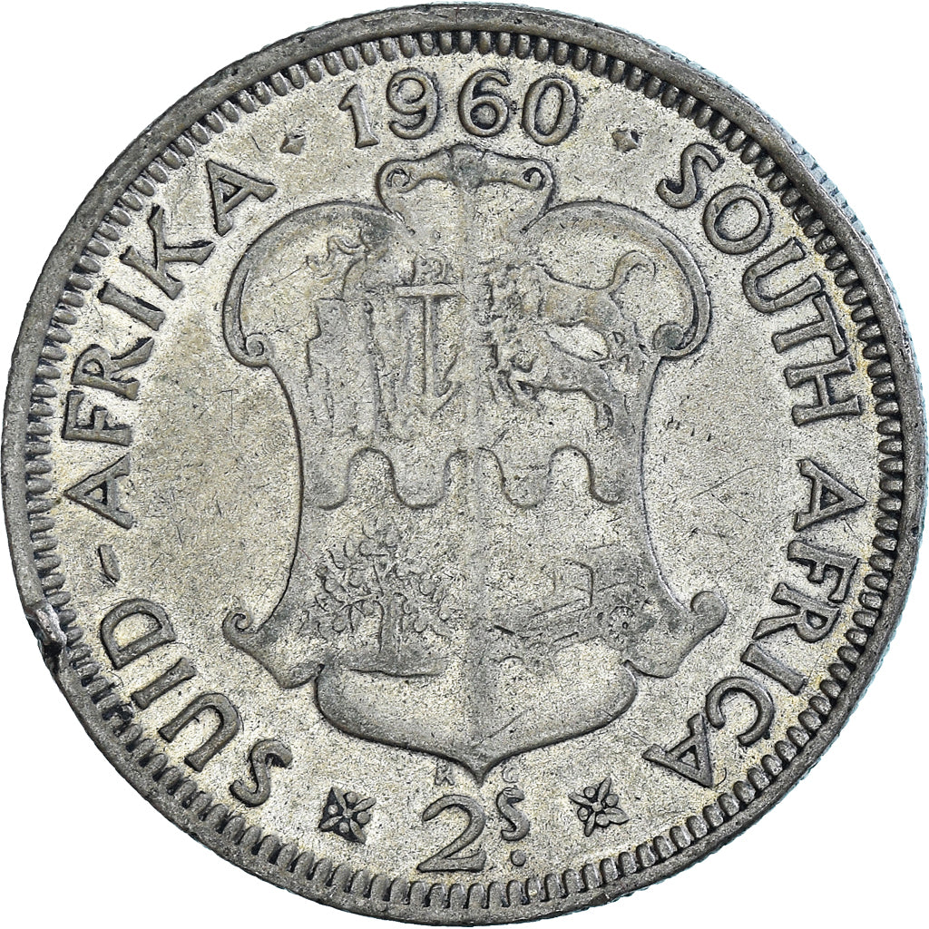 Coin, South Africa, 2 Shillings, 1960