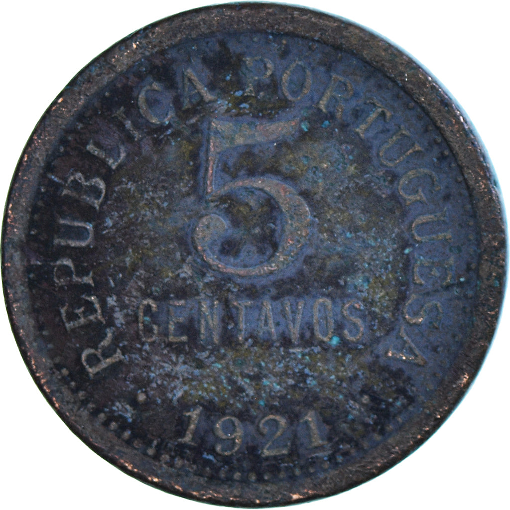 Munten, Portugal, 5 Centavos, 1921