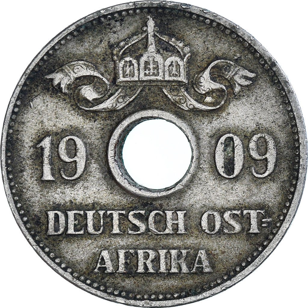EAST AFRICA, 10 Heller, 1909