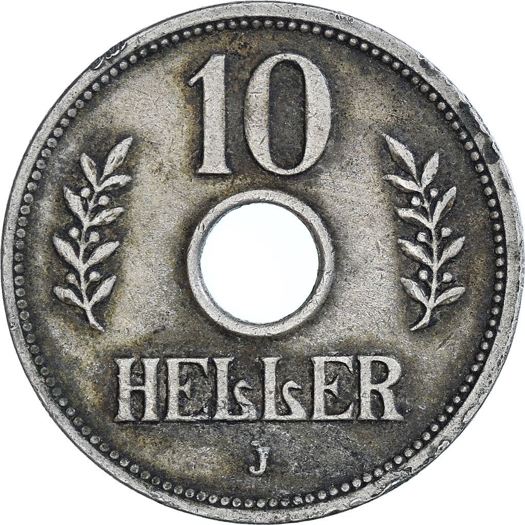 EAST AFRICA, 10 Heller, 1909