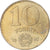 Moneda, Hungría, 10 Forint, 1989