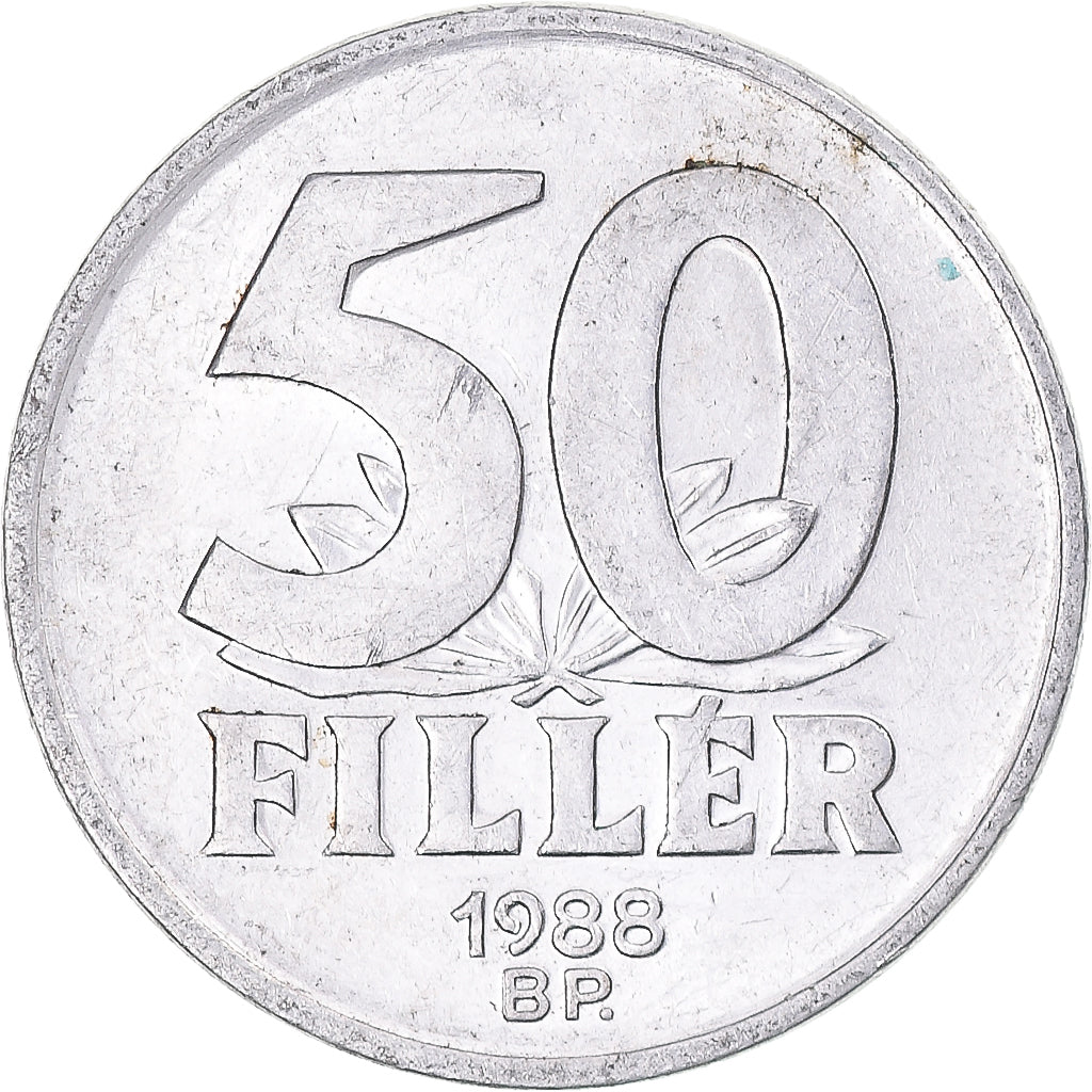 Moneta, Ungheria, 50 Fillér, 1988