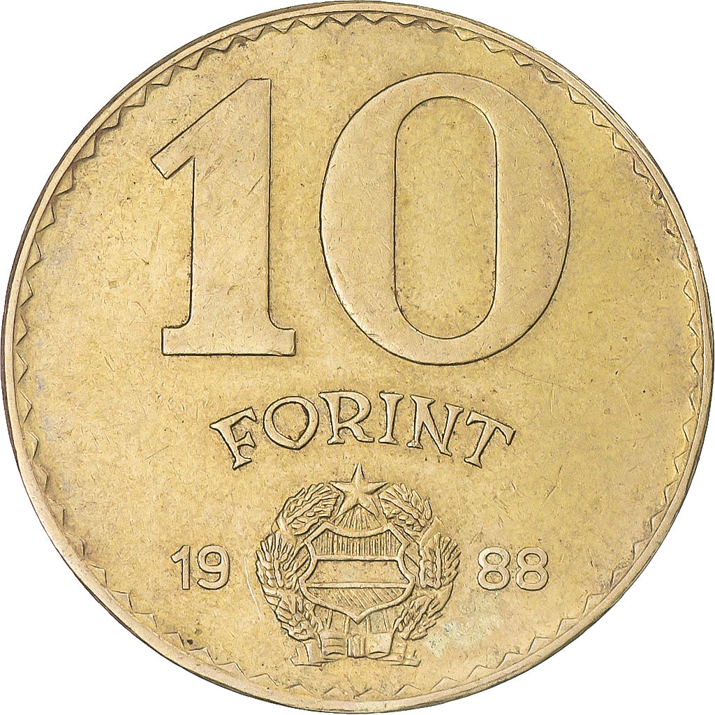 Moneta, Ungheria, 10 Forint, 1988