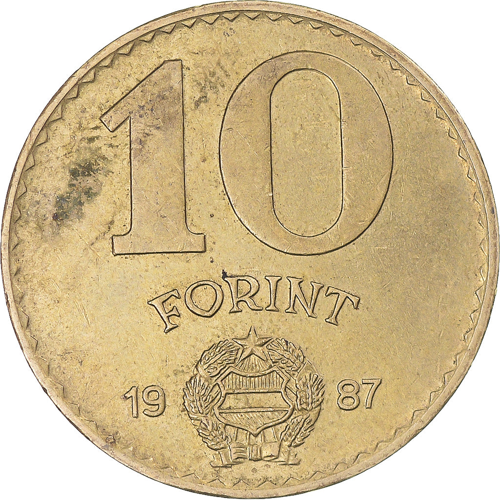 Moneta, Ungheria, 10 Forint, 1987