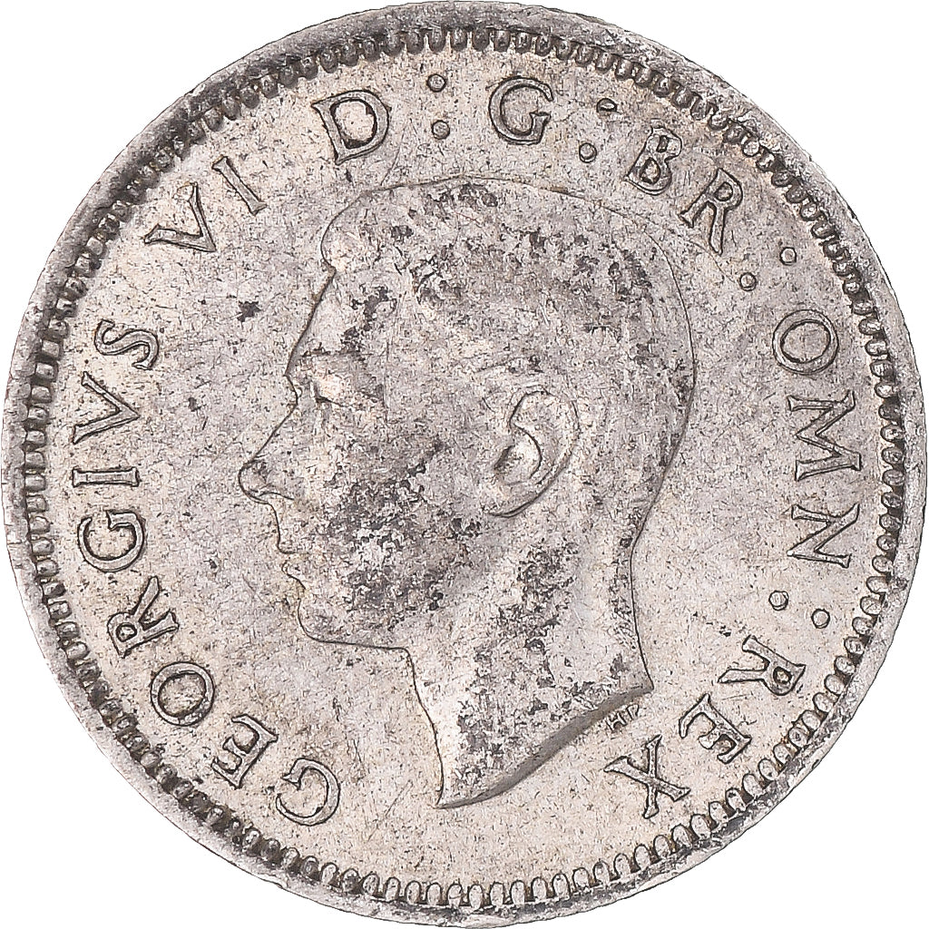 Coin, Great Britain, 6 Pence, 1942