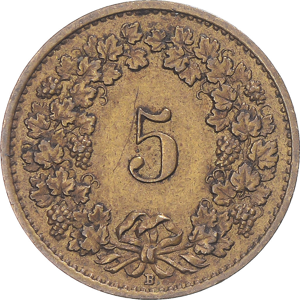 Monnaie, Suisse, 5 Rappen, 1918