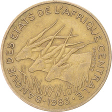 Coin, Central African States, 25 Francs, 1983