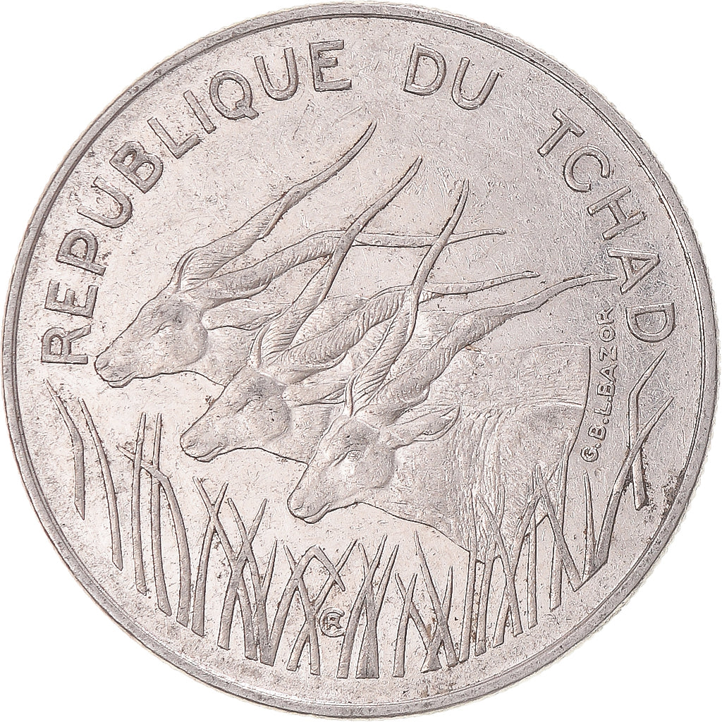 Moeda, Chade, 100 Francs, 1985