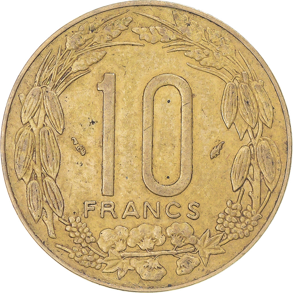 Münze, Zentralafrikanische Staaten, 10 Francs, 1984