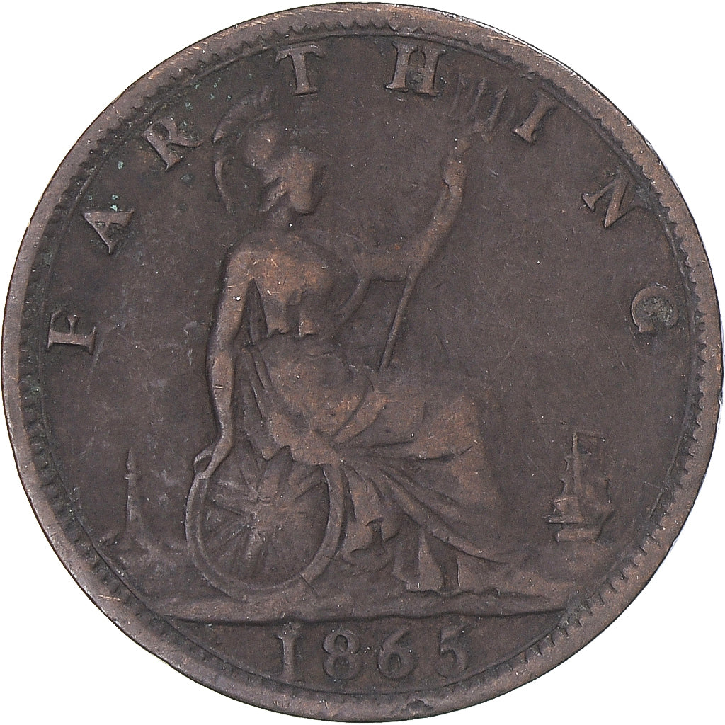 Münze, Großbritannien, Farthing, 1865