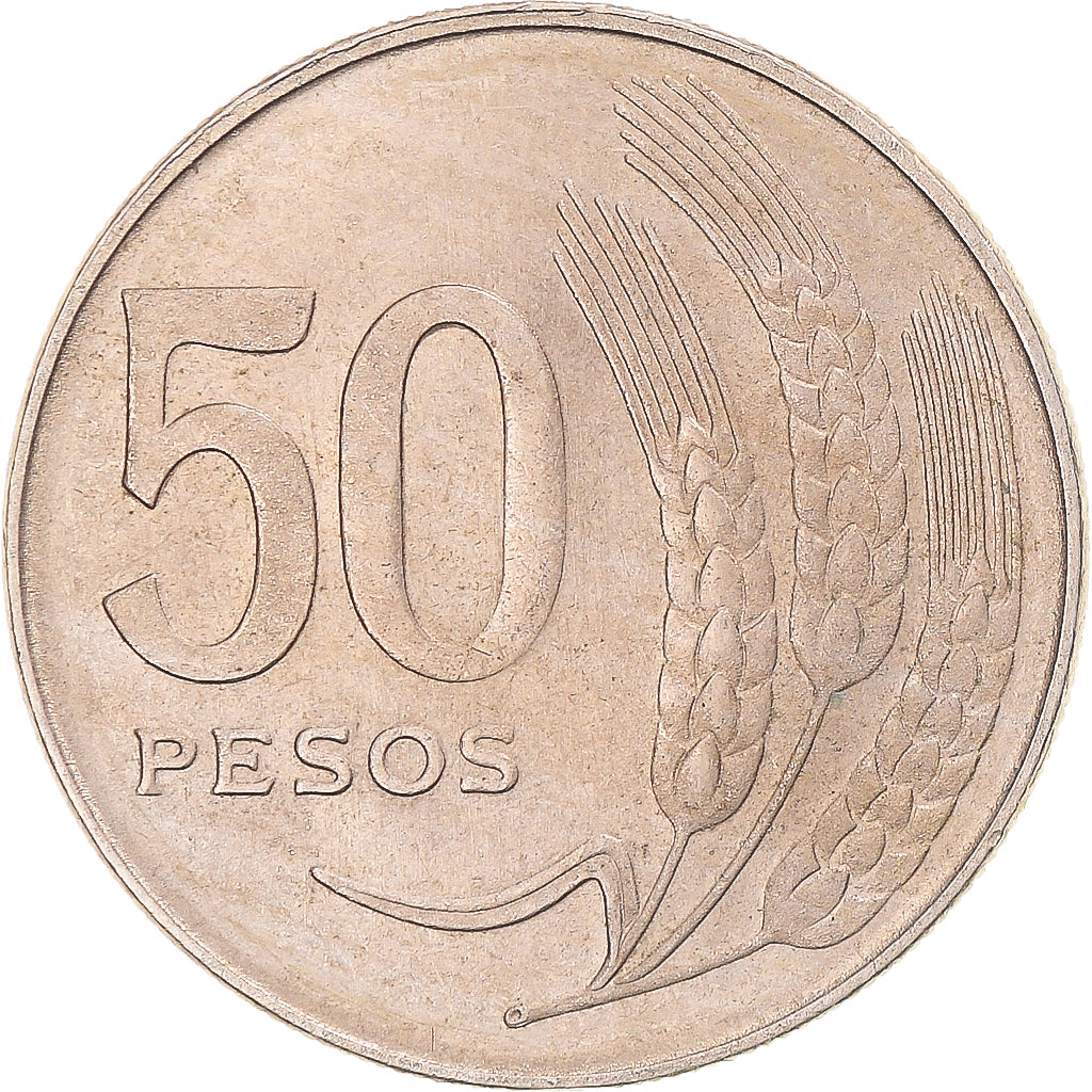 Moneda, Uruguay, 50 Pesos, 1970