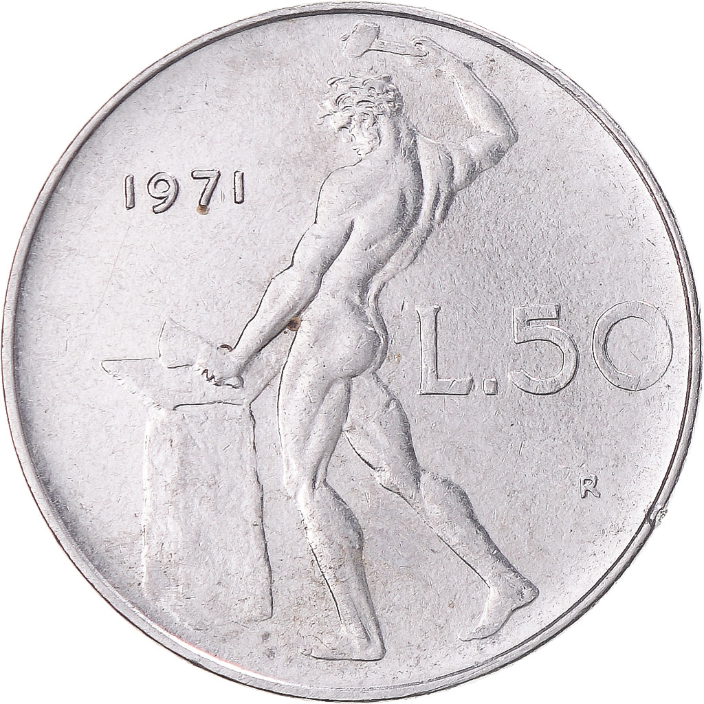 Moneda, Italia, 50 Lire, 1971