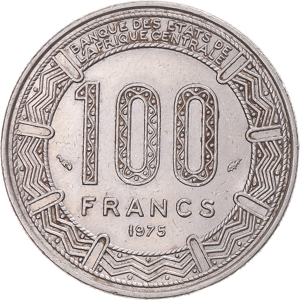 Monnaie, Congo, 100 Francs, 1975