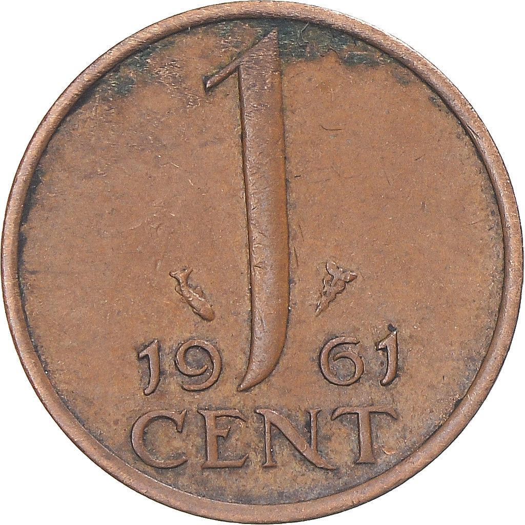 Moeda, Países Baixos, Cent, 1961