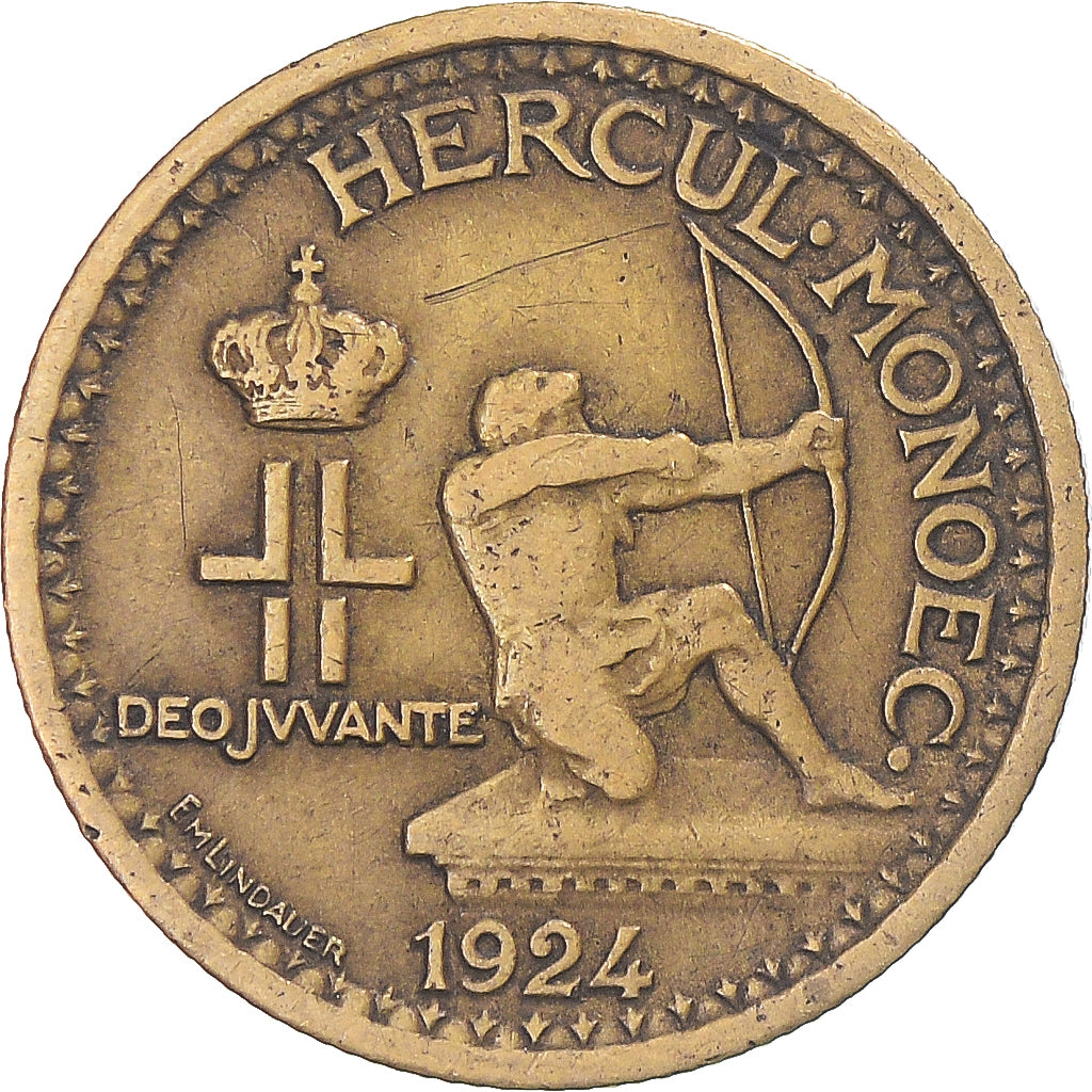 Coin, Monaco, 50 Centimes, 1924