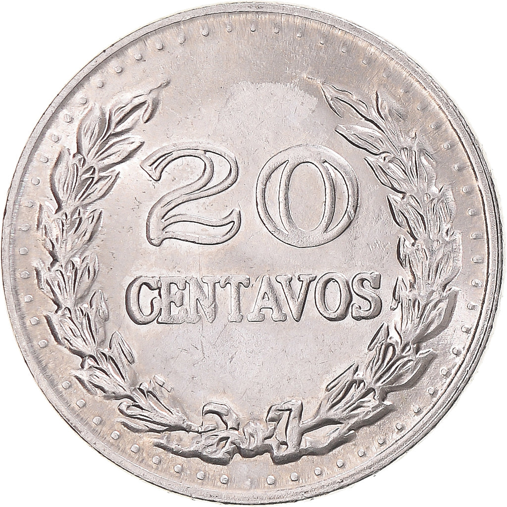 Moneta, Colombia, 20 Centavos, 1972