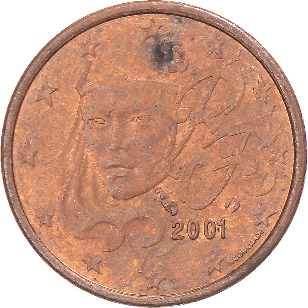 Moneda, Francia, Euro Cent, 2001