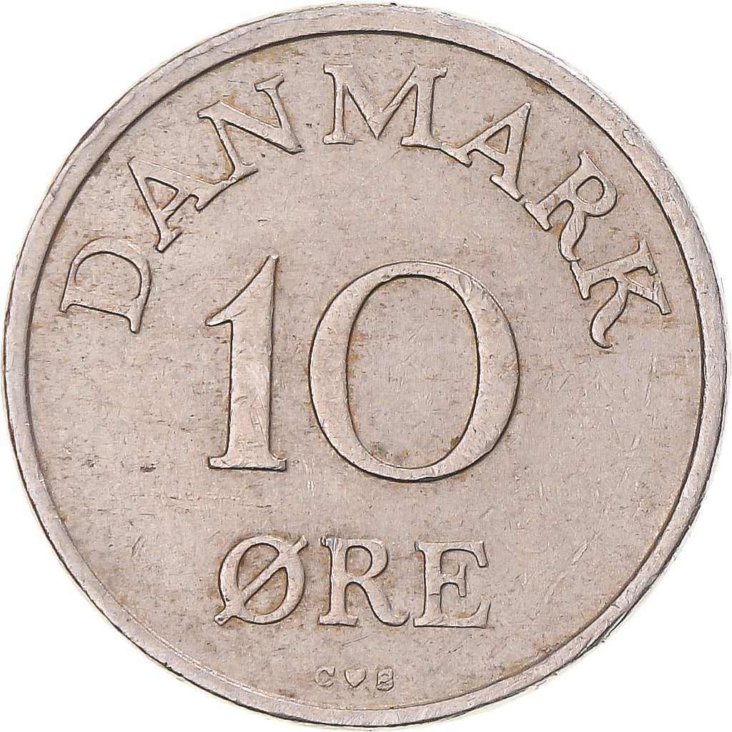Münze, Dänemark, 10 Öre, 1956