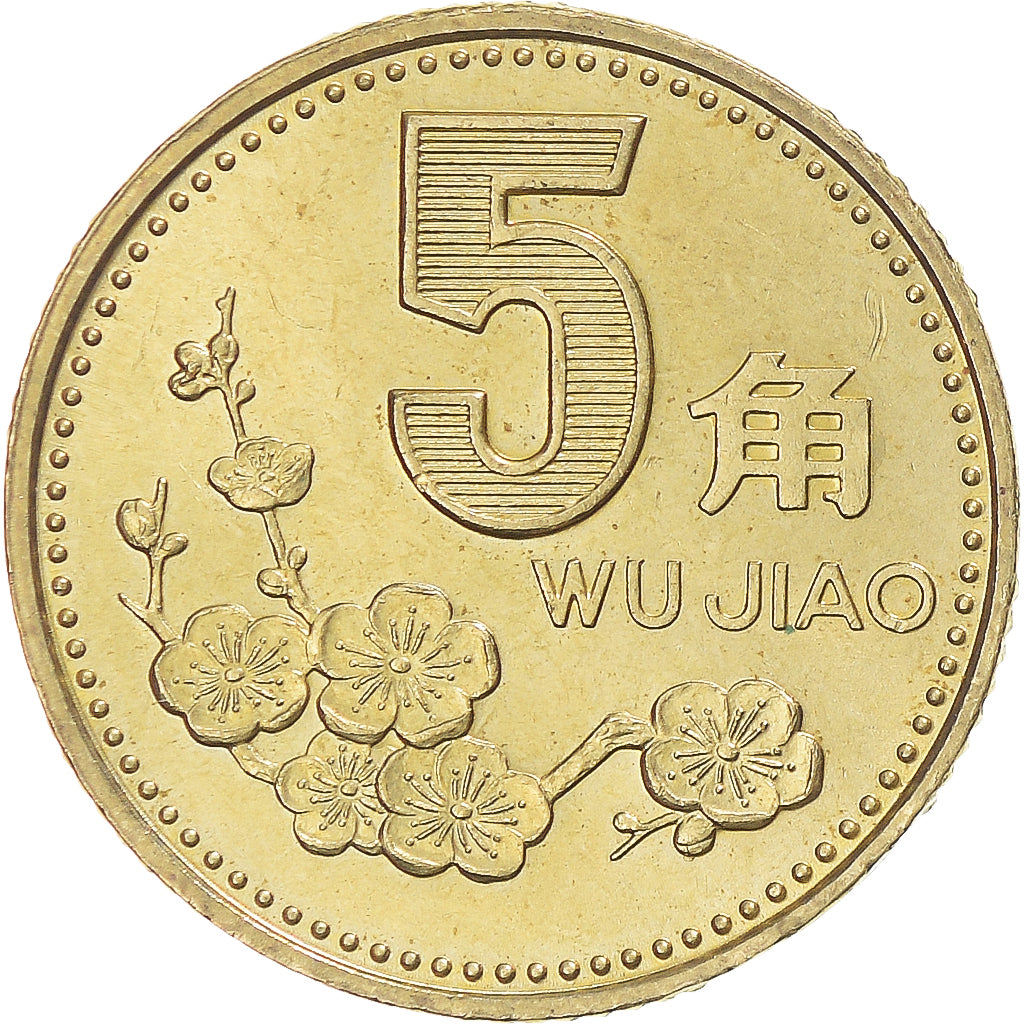 Moneda, China, 5 Jiao, 2000