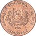 Coin, Singapore, Cent, 1990