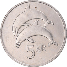 Coin, Iceland, 5 Kronur, 1992