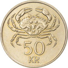 Moneta, Islanda, 50 Kronur, 1992