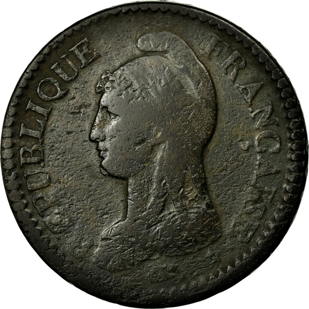 Coin, France, Dupré, Decime, 1799, Metz, VF(20-25), Bronze, KM:644.2