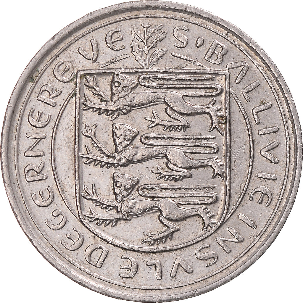 Coin, Guernsey, 10 Pence, 1979