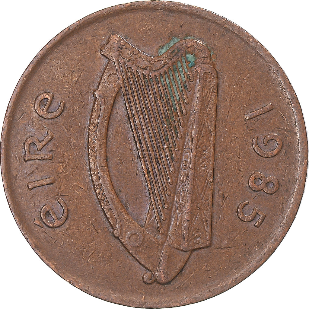 Moeda, Irlanda, 2 Pence, 1985