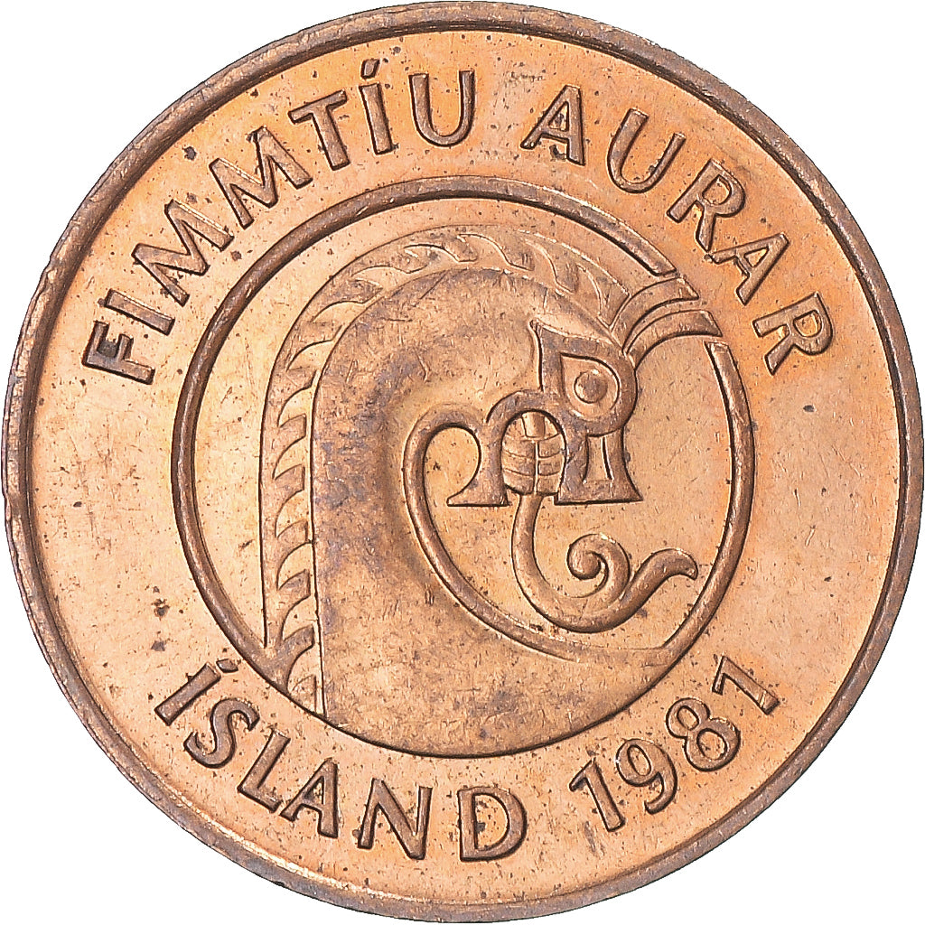 Coin, Iceland, 50 Aurar, 1981