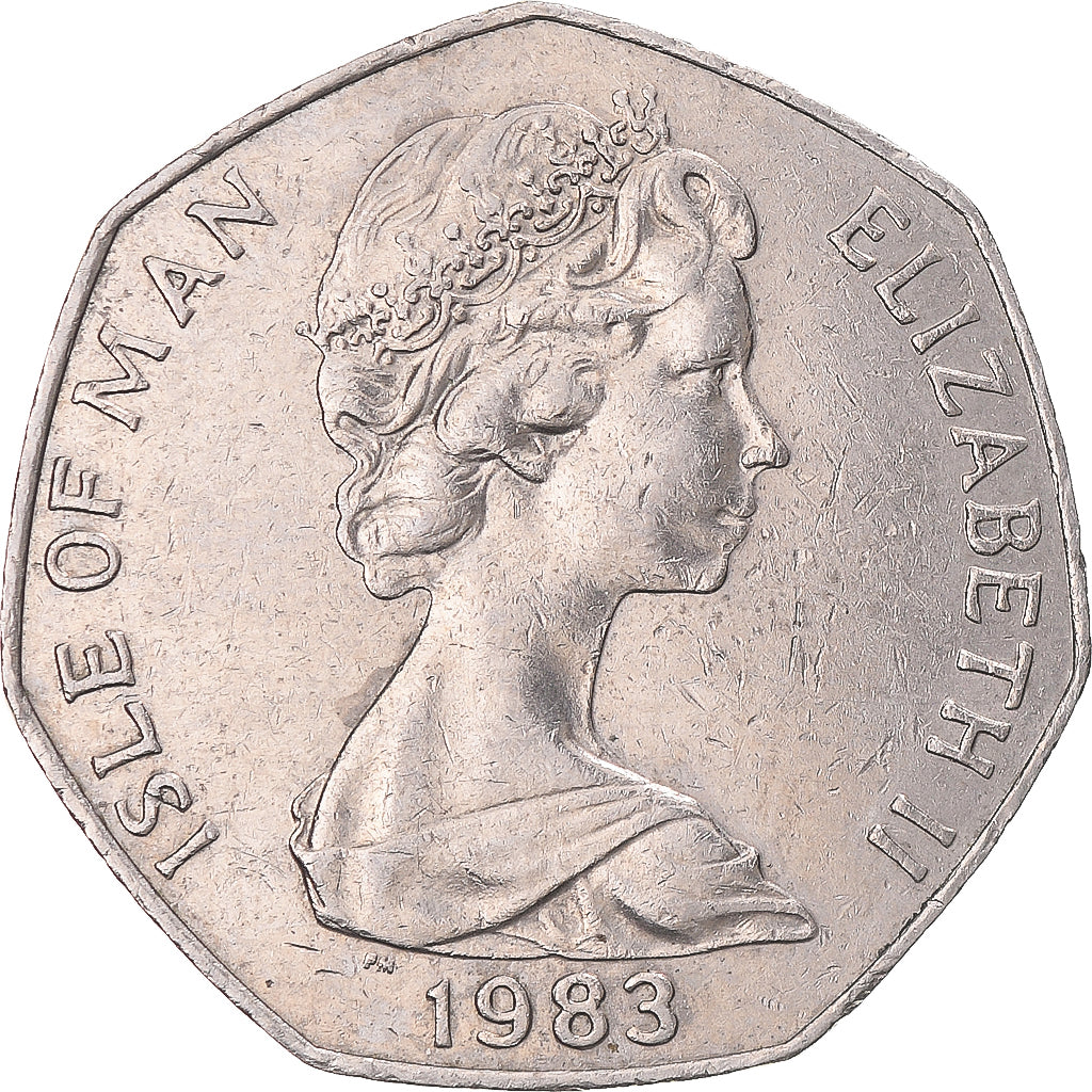 Monnaie, Île de Man, 50 Pence, 1983