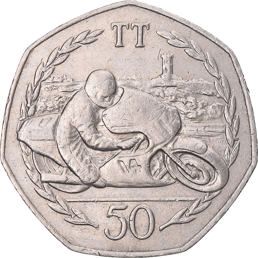 Monnaie, Île de Man, 50 Pence, 1983