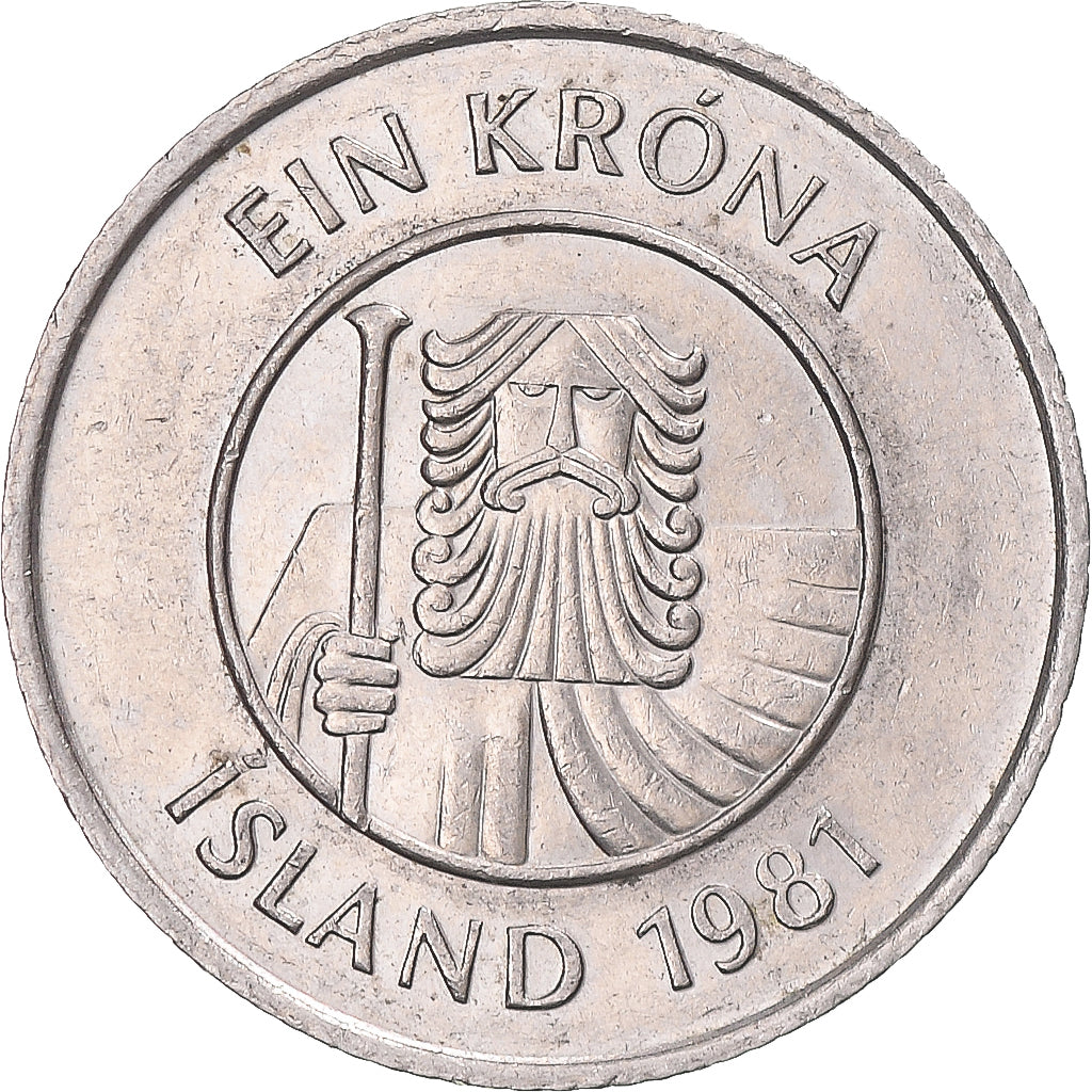 Coin, Iceland, Krona, 1981