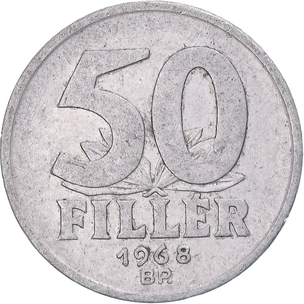 Monnaie, Hongrie, 50 Fillér, 1968
