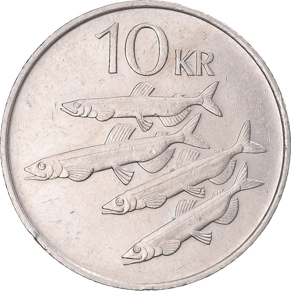 Moeda, Islândia, 10 Kronur, 1987