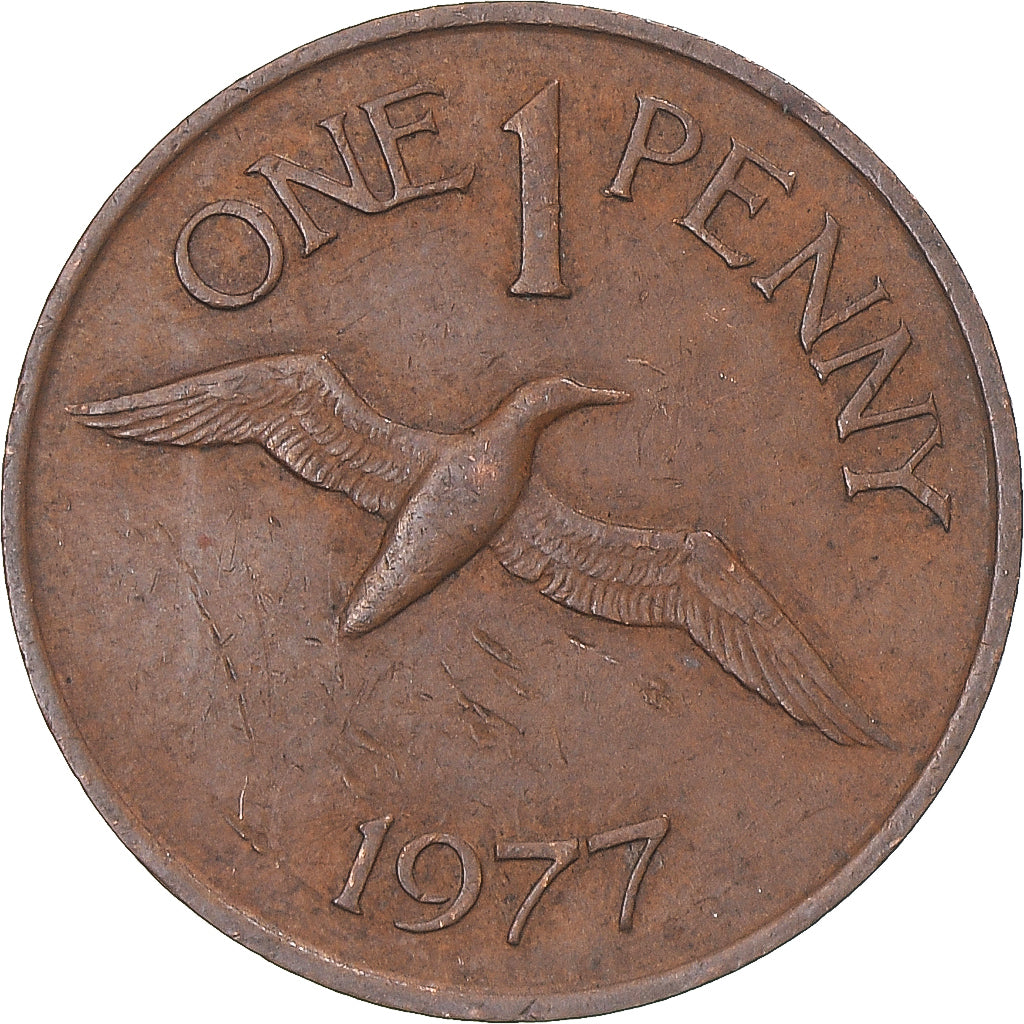 Coin, Guernsey, Penny, 1977