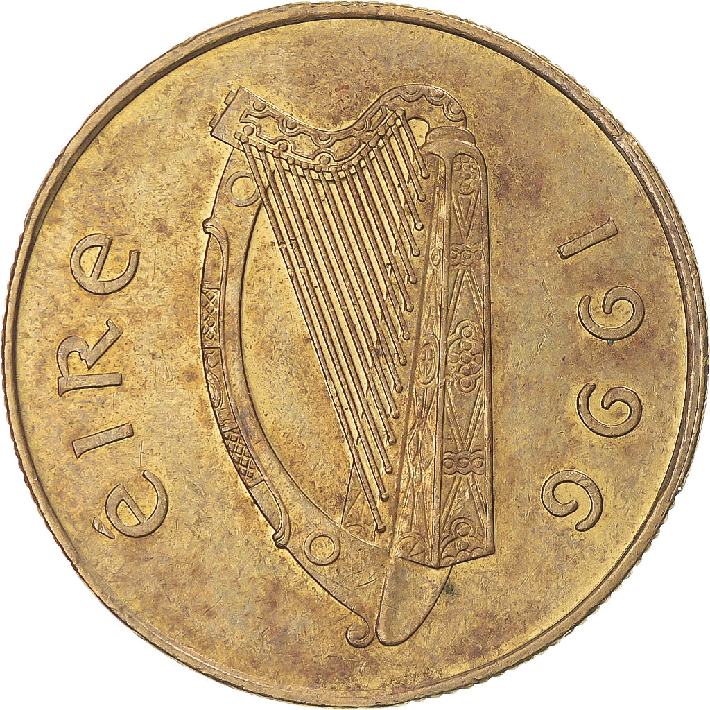 Moeda, Irlanda, 20 Pence, 1996