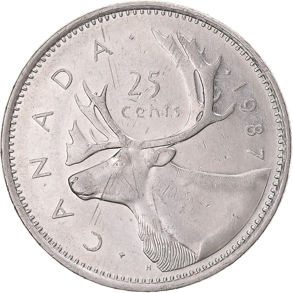 Moneta, Canada, 25 Cents, 1987