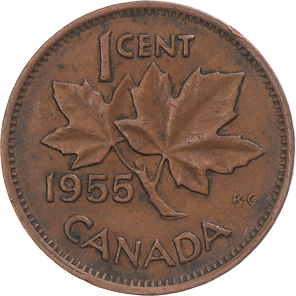 Moneta, Canada, Cent, 1955