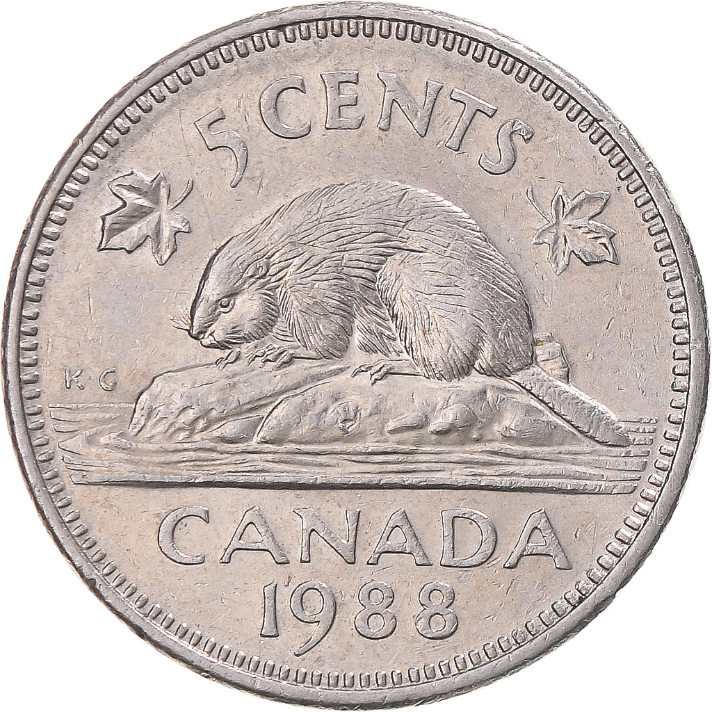 Moneta, Canada, 5 Cents, 1988