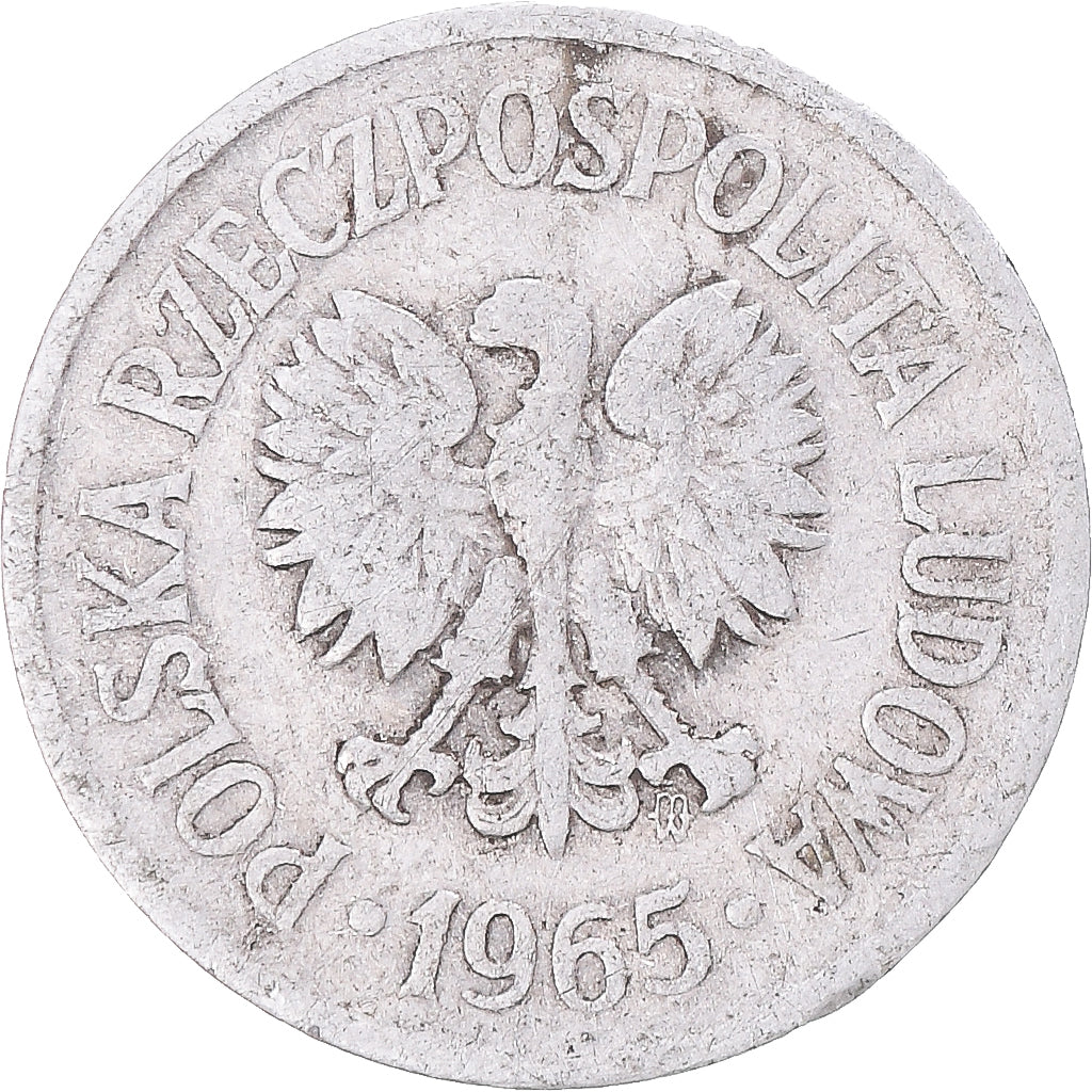 Moneta, Polonia, 10 Groszy, 1965