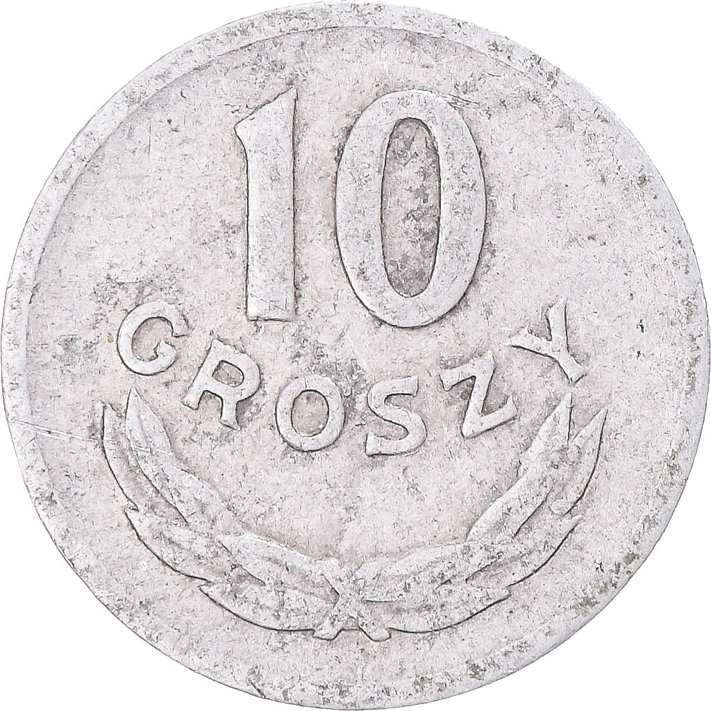 Moneta, Polonia, 10 Groszy, 1965