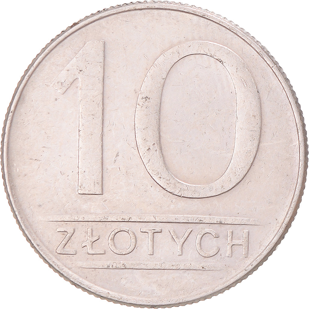 Moneta, Polonia, 10 Zlotych, 1988