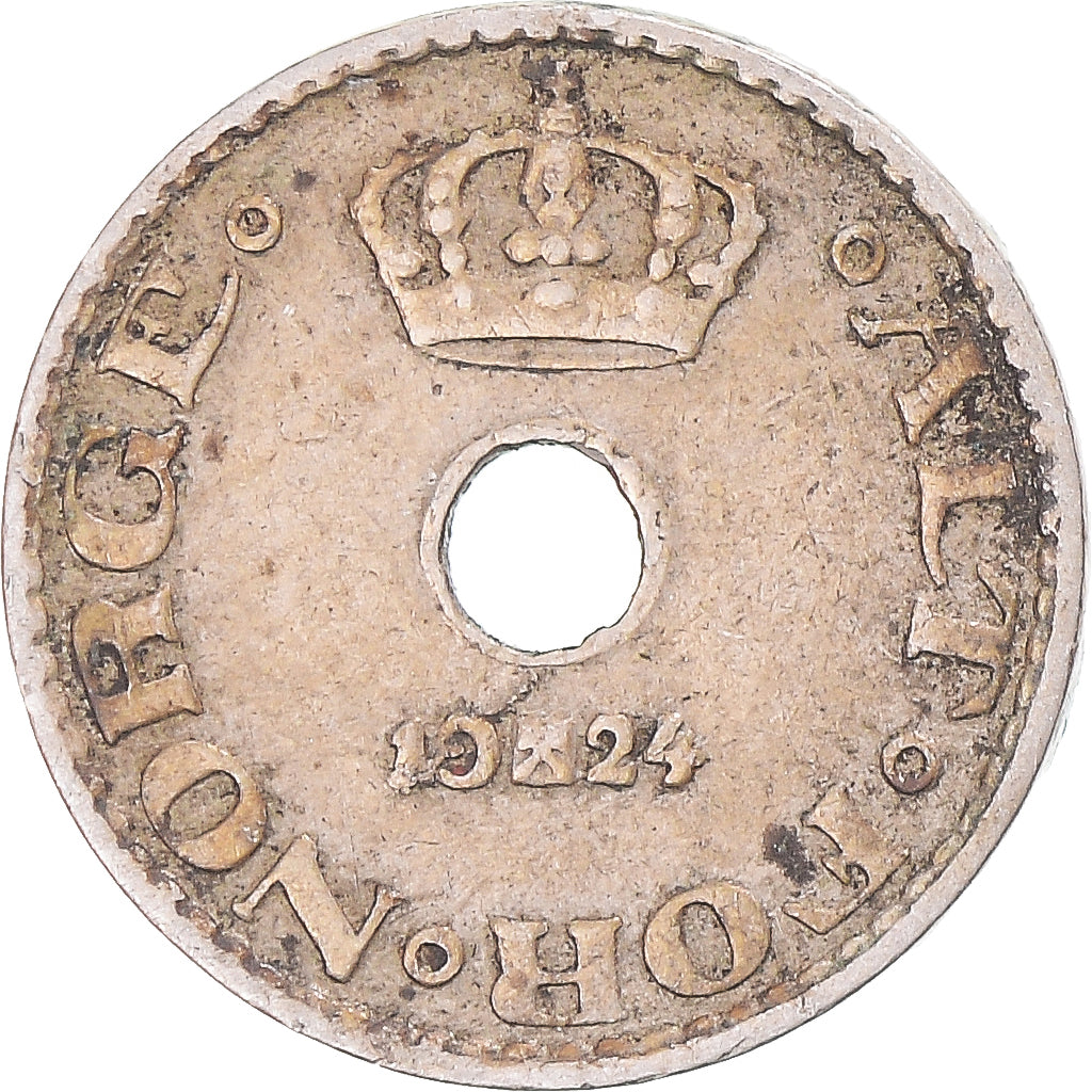 Moneta, Norwegia, 10 Öre, 1924