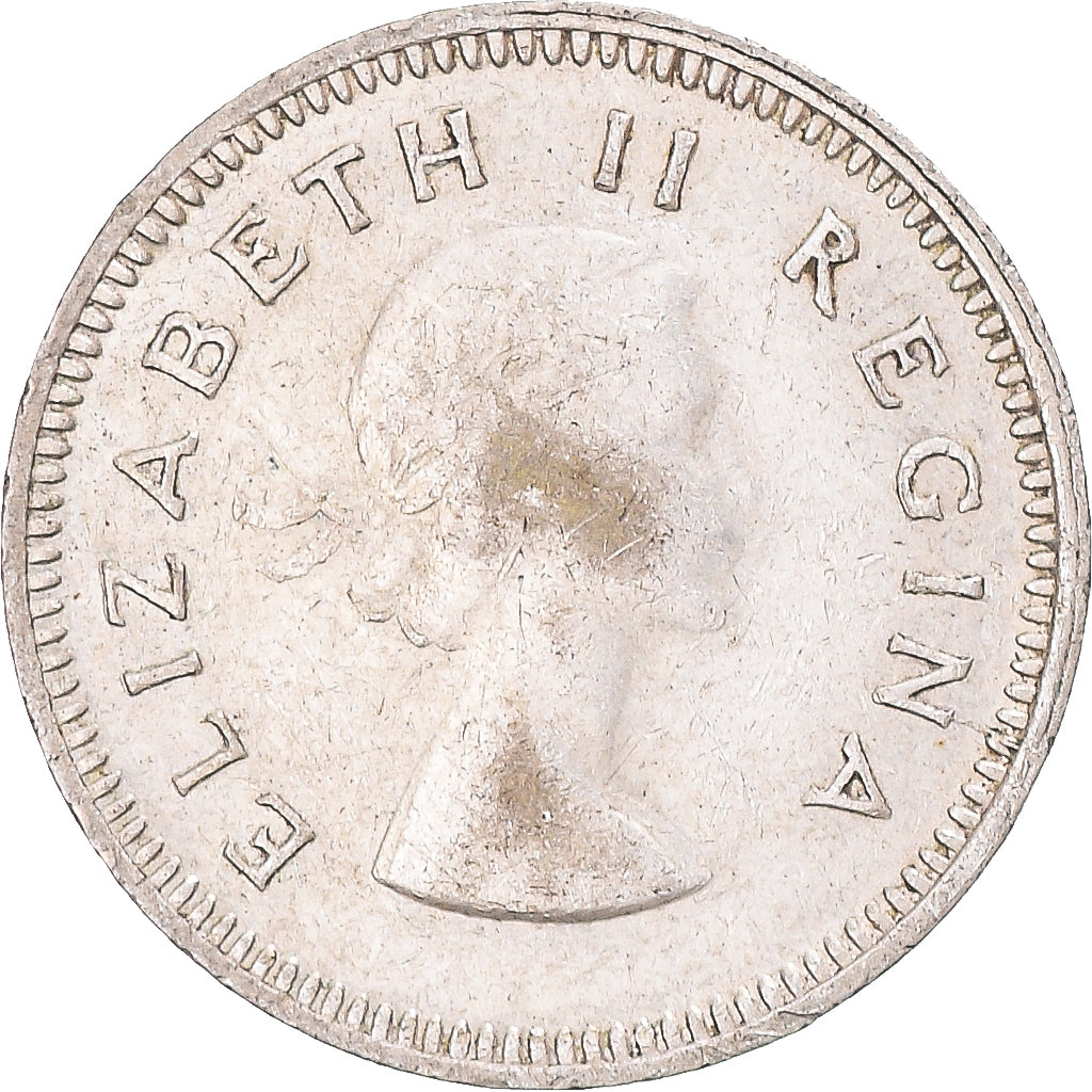 Coin, South Africa, 3 Pence, 1958