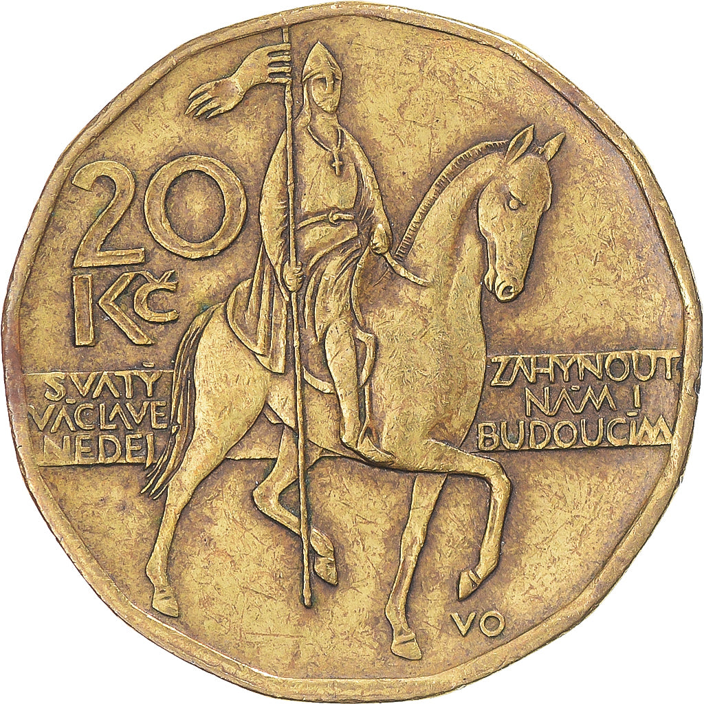Coin, Czech Republic, 20 Korun, 1997